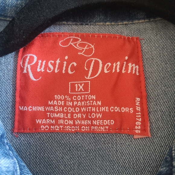 Blue jean jacket with pockets - Picture 7 of 7